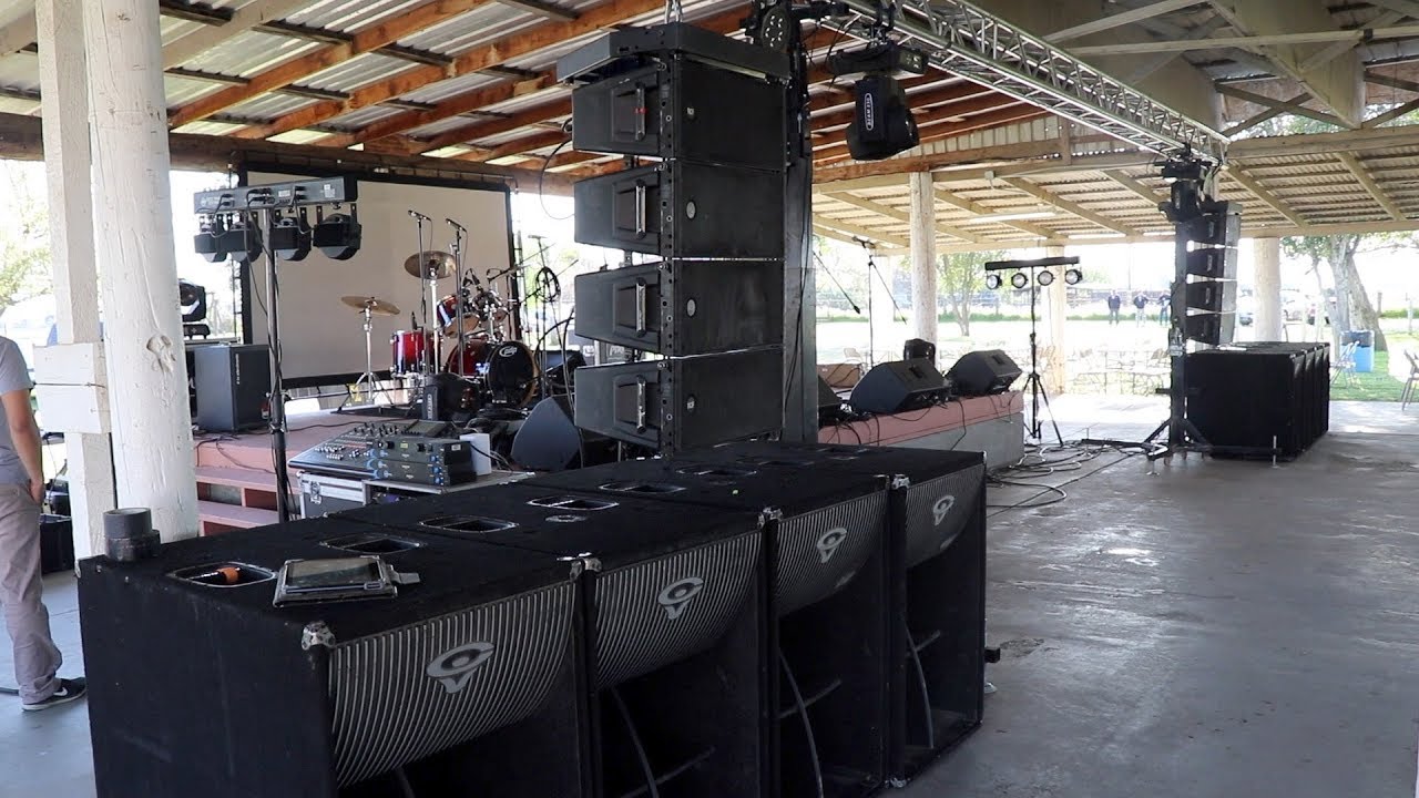 8 RCF HDL 20A Speakers & 8 Cerwin Vega Subs - Behind the Scenes - Santa Maria Tindu, Oaxaca