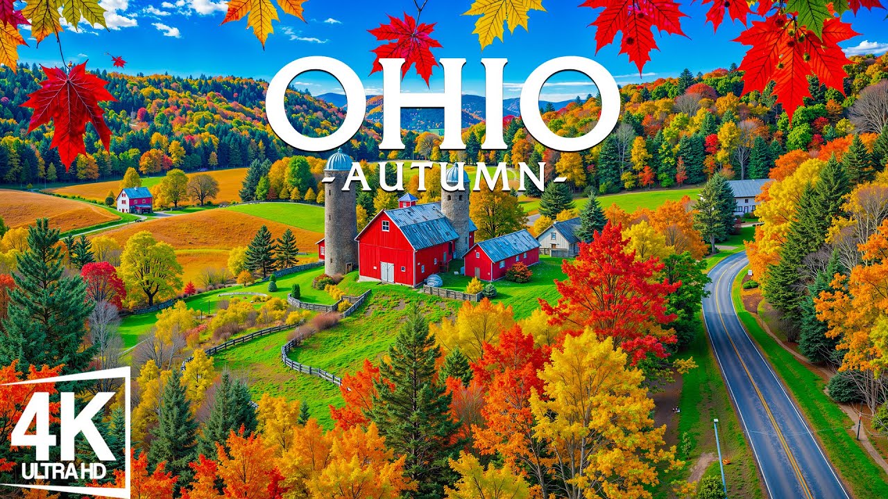 Crimson Autumn in Ohio 🍁 Hocking Hills Trails, Cuyahoga Waterfalls & Lake Erie Shores