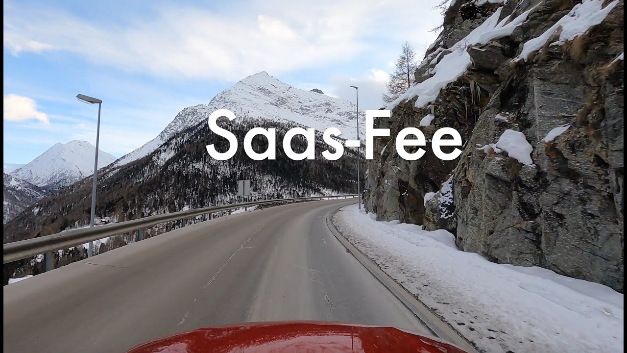 Scenic Drive to Saas-Fee - Switzerland 4K