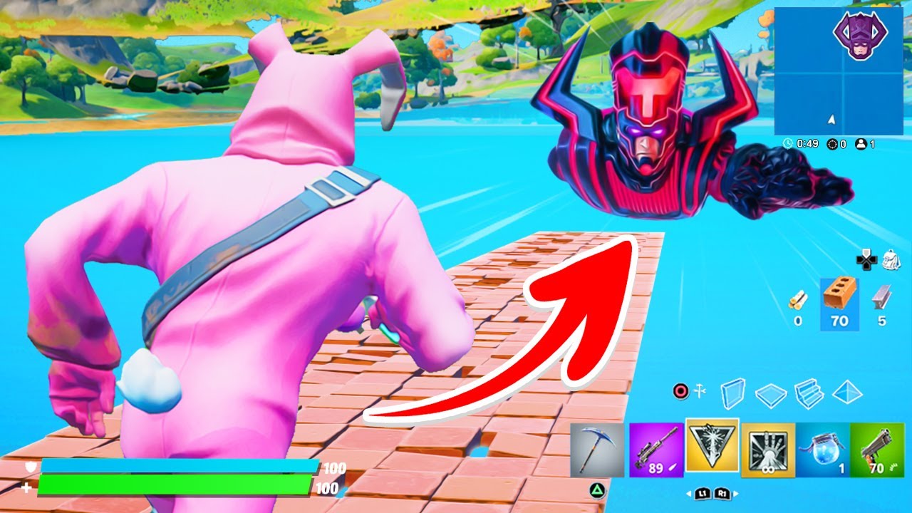 Ik *GLITCH* ONDER DE MAP en vond GALACTUS in Fortnite!
