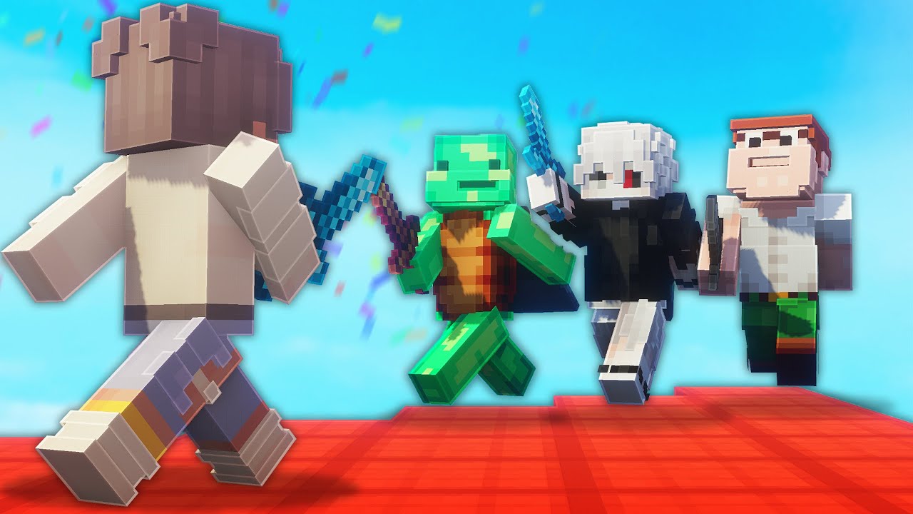 Can I Beat 4 PREMIUM Players In Ranked Bedwars?