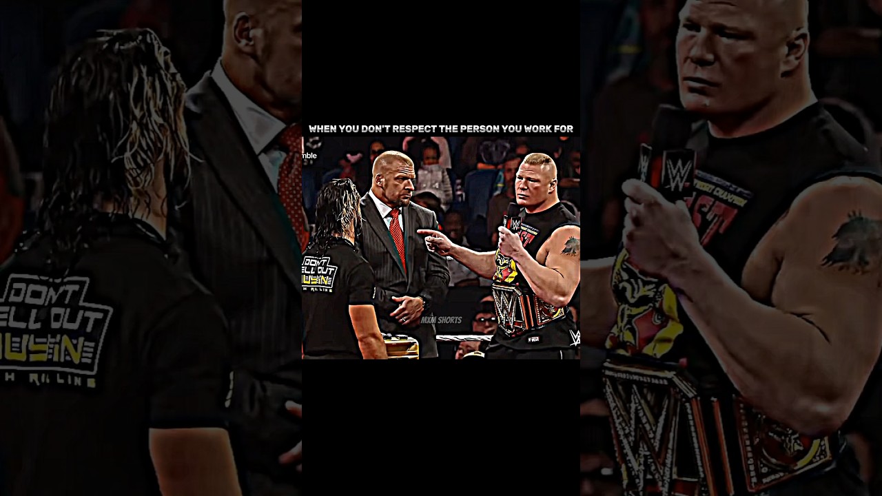 Brock Lesnar Just Destroyed Everyone In The Ring #shorts