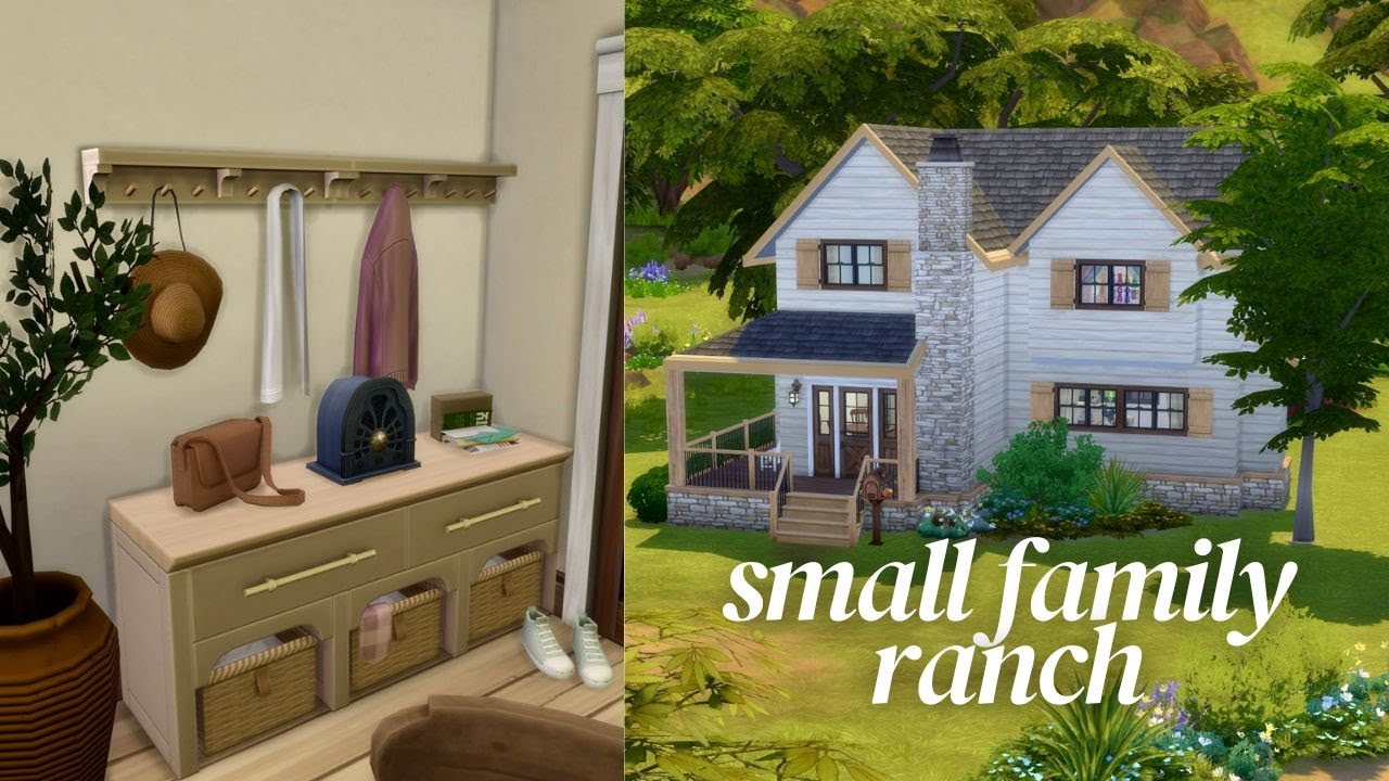 Small Family Ranch 🐴 - The Sims 4 Speed Build