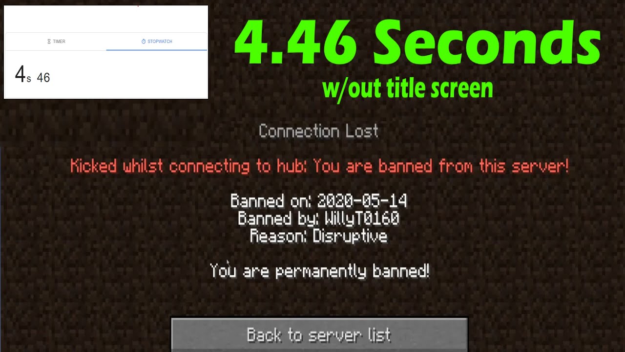 TreeMc Ban Speedrun any% 4.46 Seconds [W/O Loading Screen/Queue WR] NONTAS
