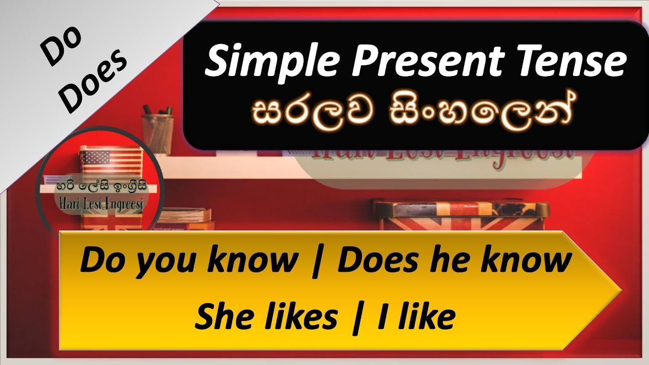 Simple Present Tense (Full Lesson) Learn English in Sinhala