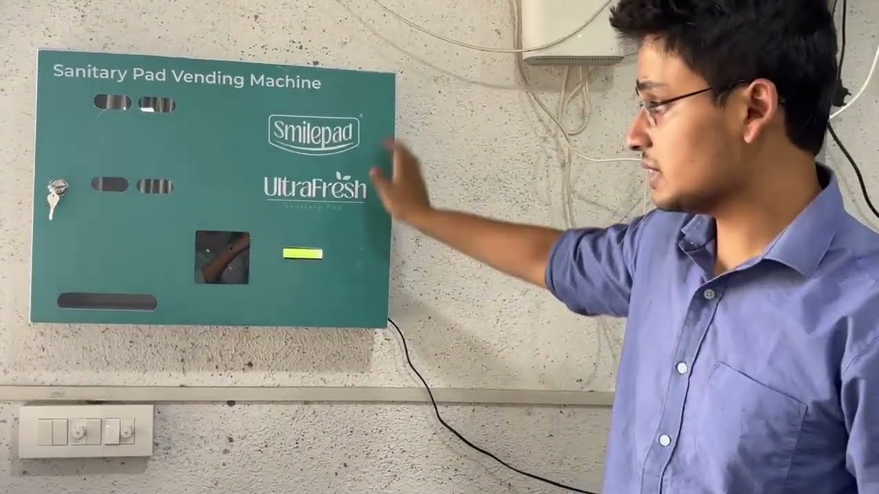 RFID Card Based Automatic Sanitary Pad Vending Machine | Smart Pad Dispenser | 50 Pads Capacity