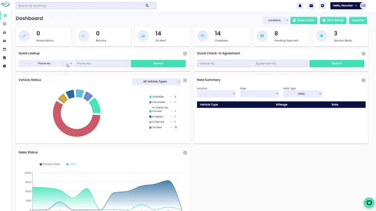 Car Rental Software - Live Demonstration