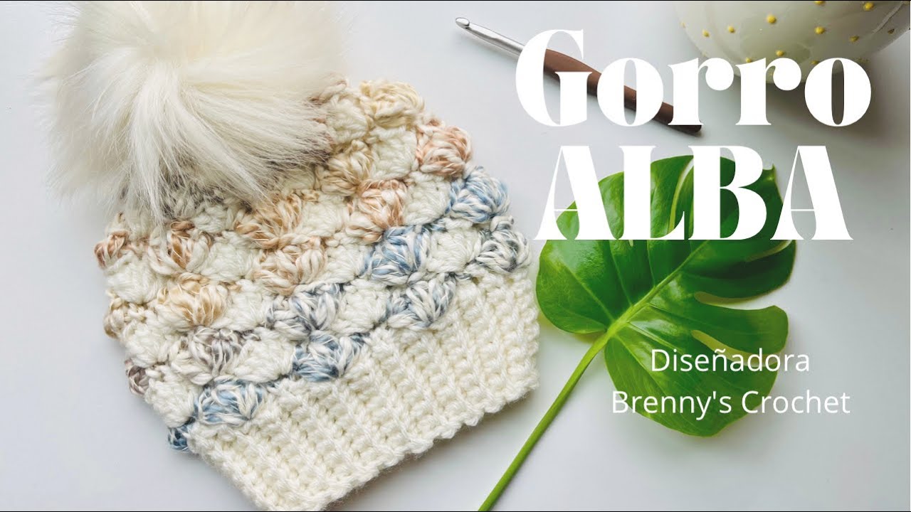 GORRO A #CROCHET PASO A PASO +TE REVELO MI SECRETO AL TEJER GORROS /GORRO ALBA/Brenny's Crochet.