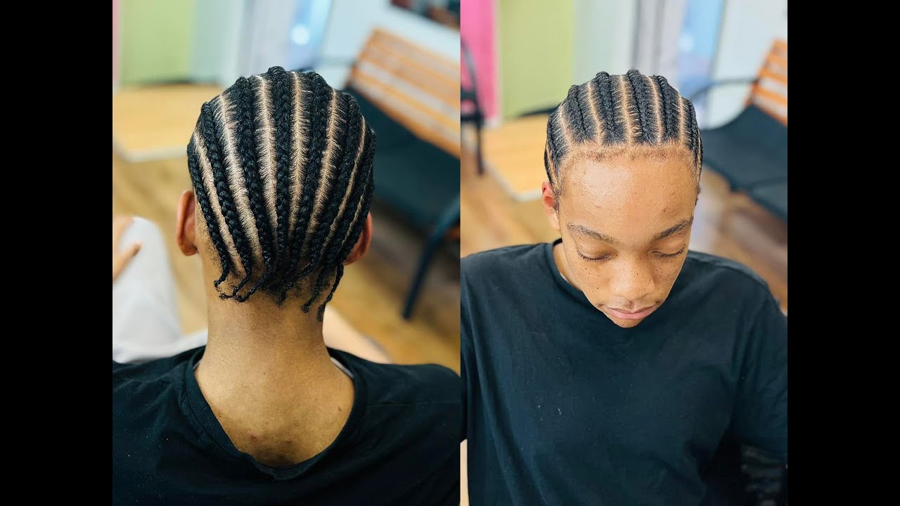 HOW TO FIT ALL YOUR BRAIDS AT THE BACK OF THE HEAD || ALL BACK BRAIDS ON 4C HAIR TEXTURE