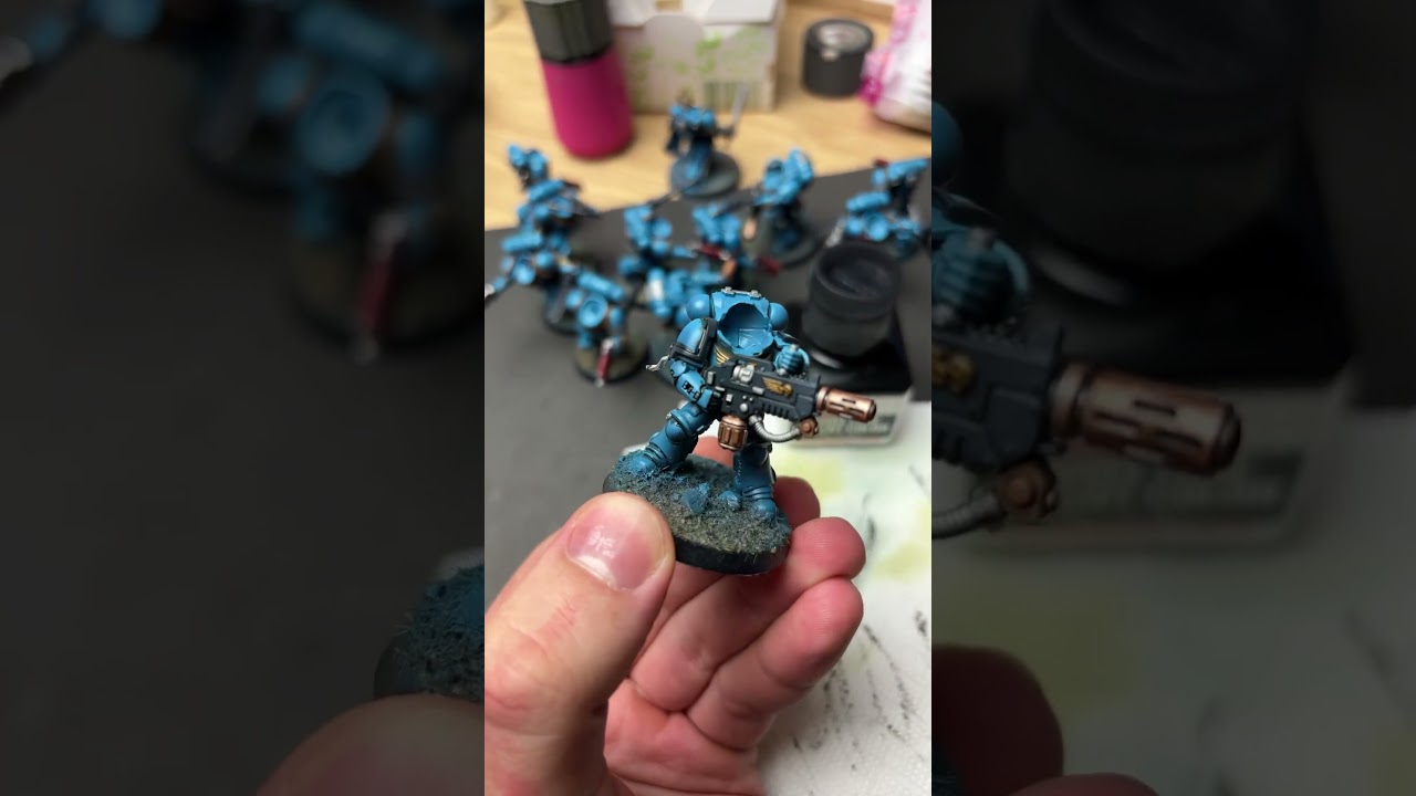 Użyj osobnego pędzla do panel linera! #malowaniefigurek #miniemporium #figurki #warhammer