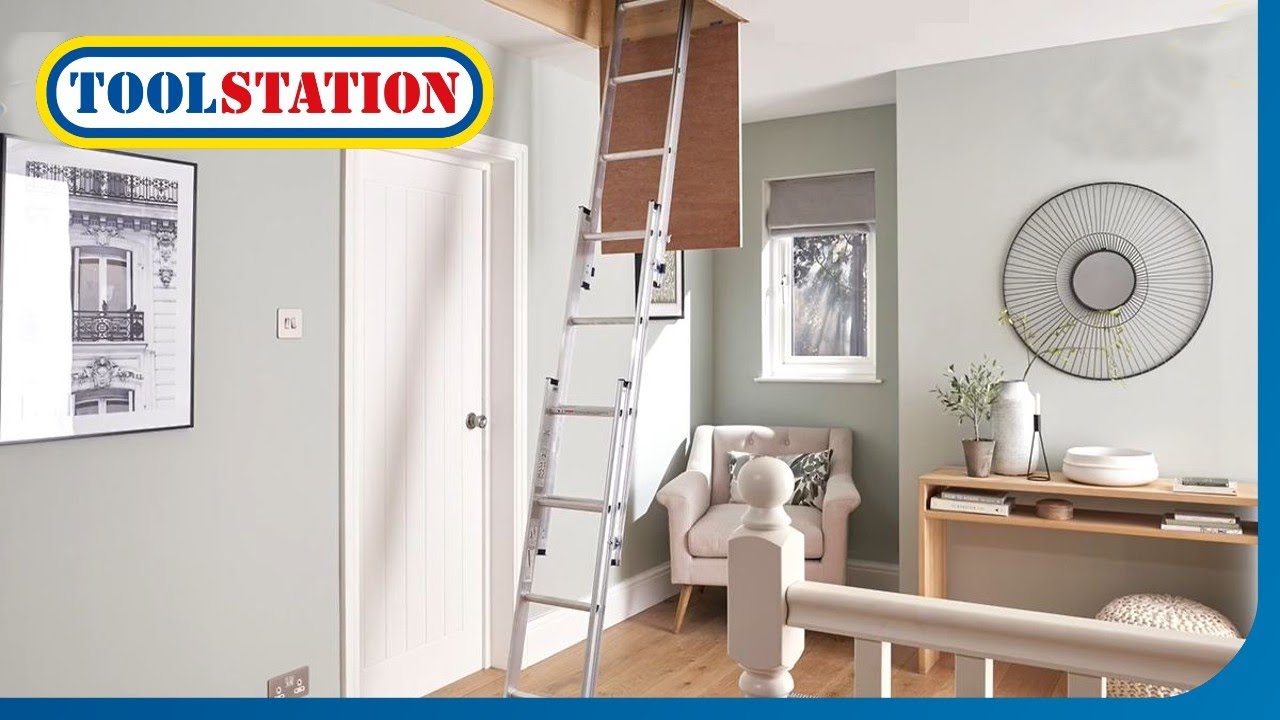 How to install the Werner 3 Section Loft Ladder and Hand Rail | Toolstation
