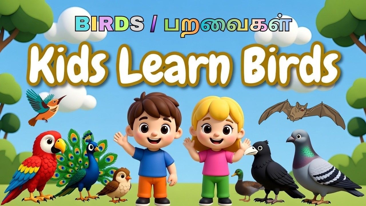 Kids Learn Birds / Natural Birds Pictures / Birds / பறவைகள் / Bird names for kids - Kids Learnium