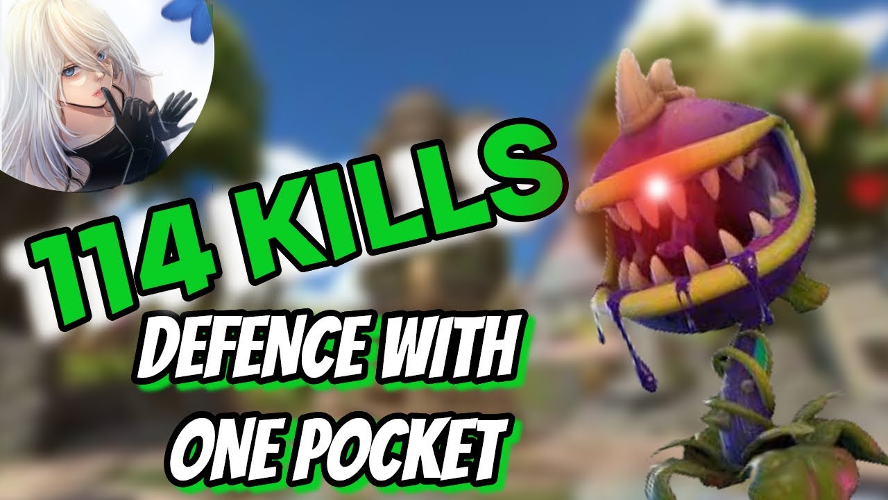 *114 KILLS CHOMPER* Plants VS Zombies Battle for Neighborville NO AI farming 1 pocket with sunflower