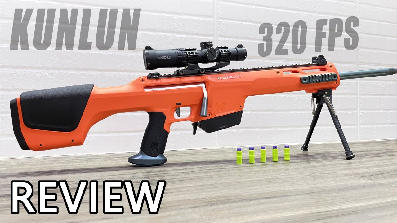 320FPS Worker Kunlun Bolt Action Nerf Sniper Blaster Powerhouse