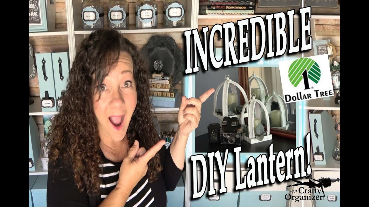 Farmhouse DIY Lantern | EASY!! From Dollar Tree Items :)