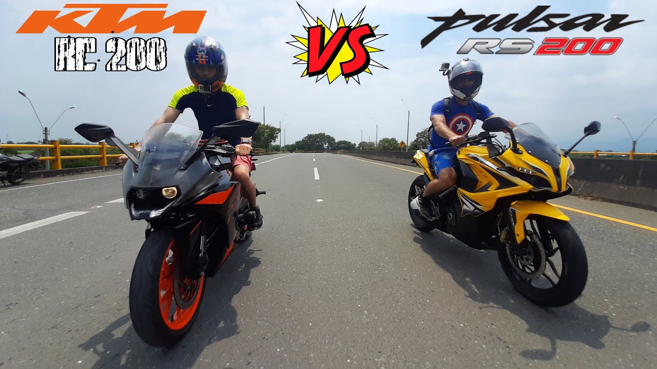 Ktm RC200 VS Pulsar RS 200 Drag Race |Top End