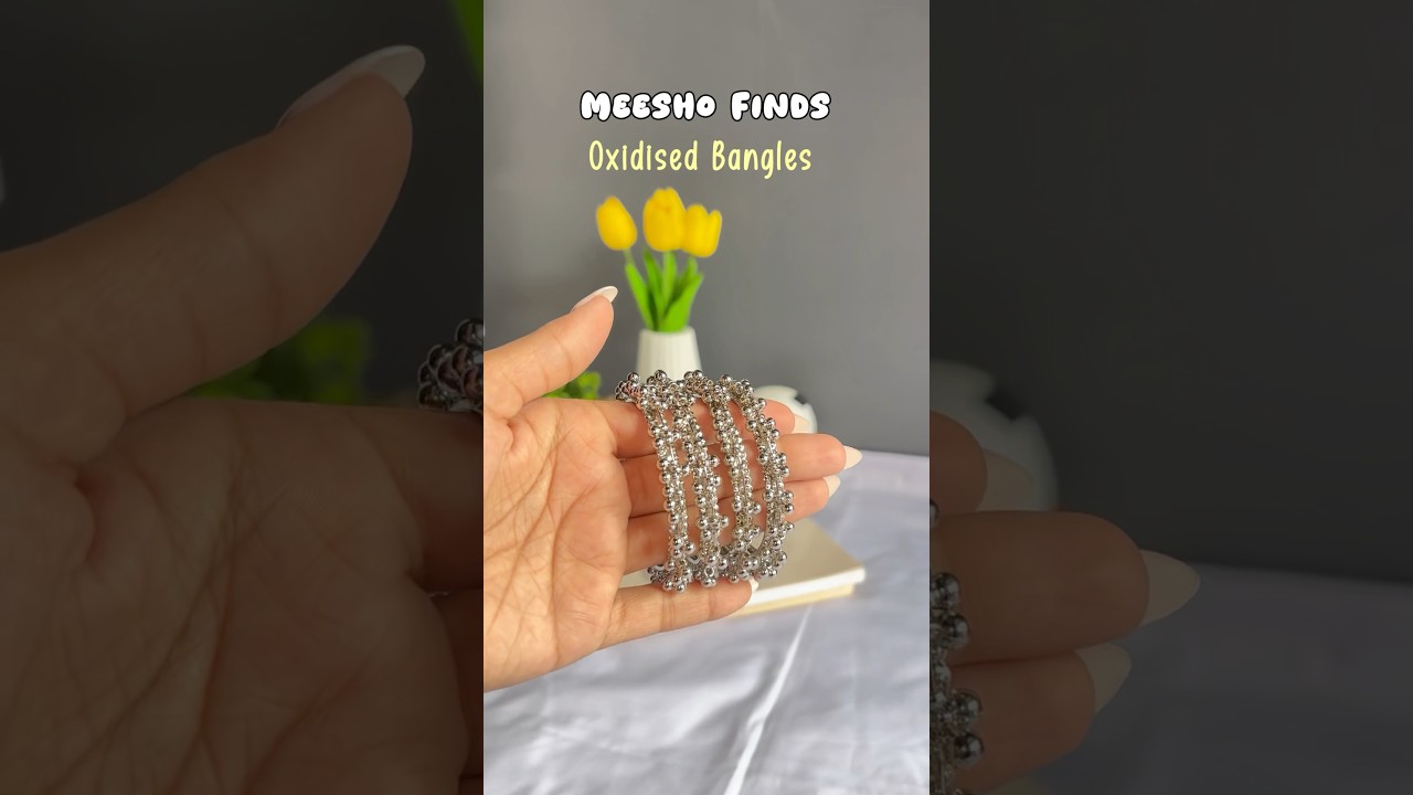 Beautiful Oxidised Bangles from Meesho/Meesho Haul(Link in my community post)#shorts
