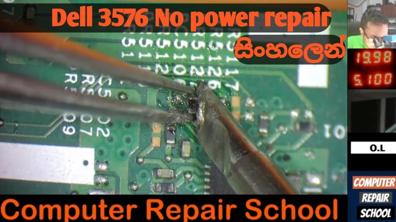 Laptop repair සිංහලෙන් | Dell 3576 no power repair