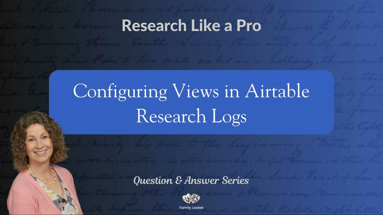 Configuring Views in Airtable Research Logs