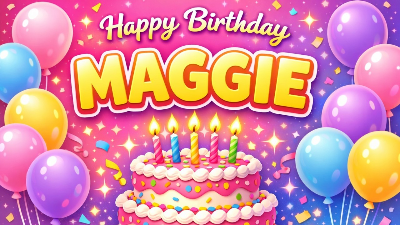 Happy Birthday MAGGIE 🎉 | Personalized Birthday Song for Maggie