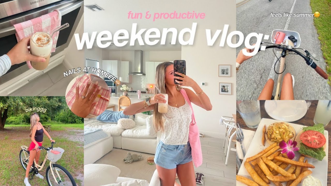 zabawny i produktywny weekendowy vlog🌿 jazda na rowerze, oszczędzanie i spędzanie czasu z rodziną