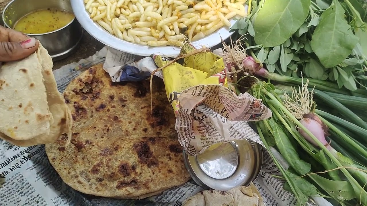 शेतातील दूपारच जेवन 💖