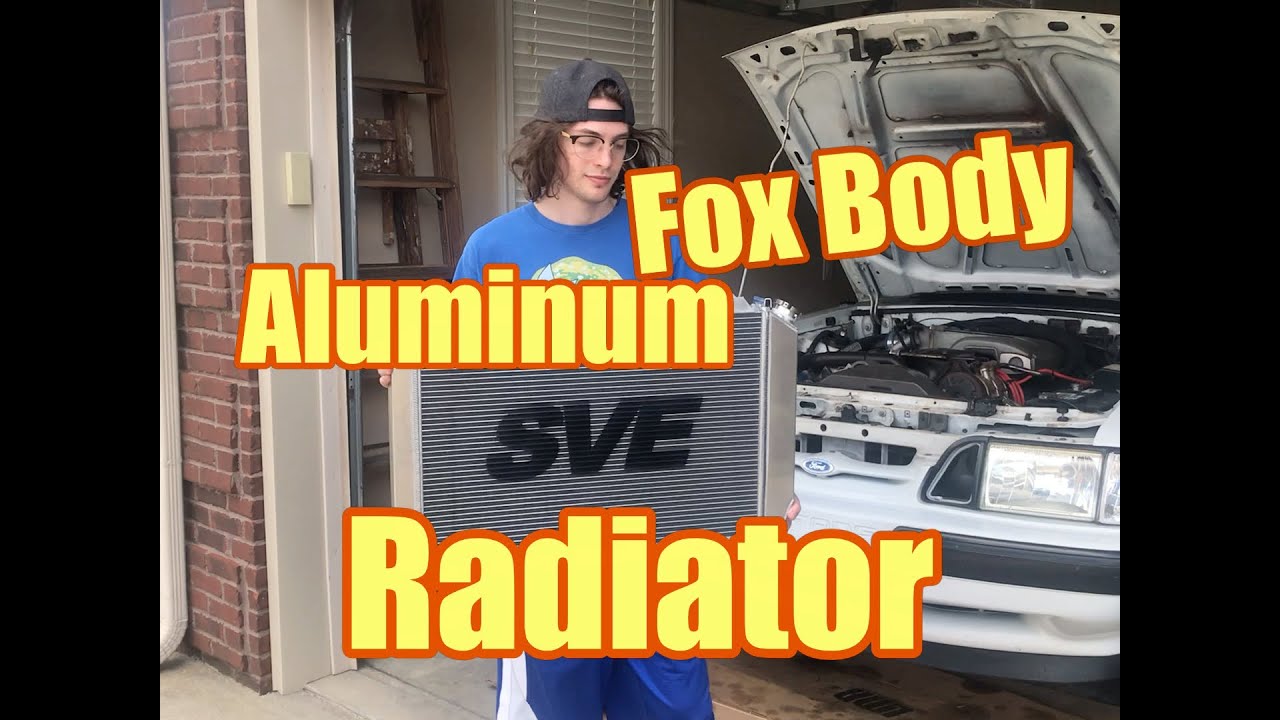 Fox Body Mustang SVE Aluminum Radiator Install