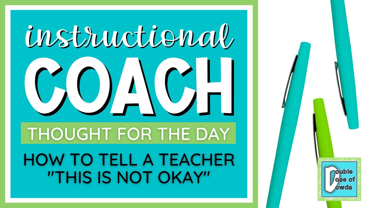 Tips for Uncomfortable Instructional Coaching Conversations | Instructional Coach Strategy