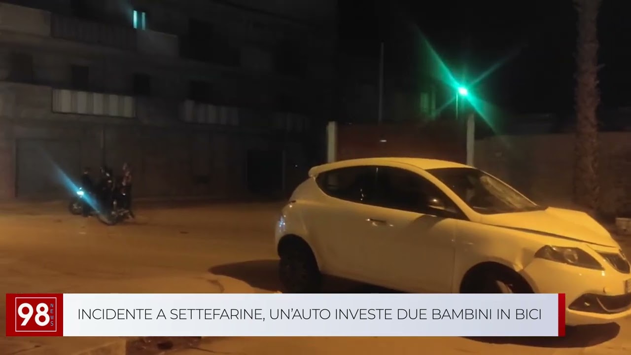 INCIDENTE A SETTEFARINE, UN’AUTO INVESTE DUE BAMBINI IN BICI
