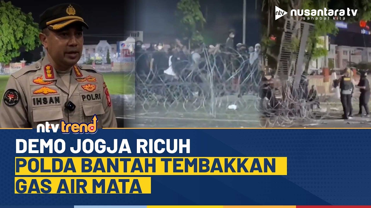 Demo Berakhir Ricuh, Polda Jogja Bantah Tembakkan Gas Air Mata | NTV