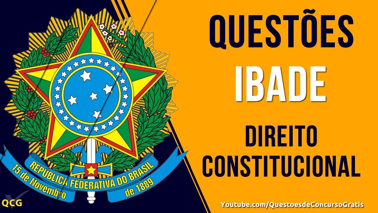 10 Quest&otilde;es de Direito Constitucional IBADE