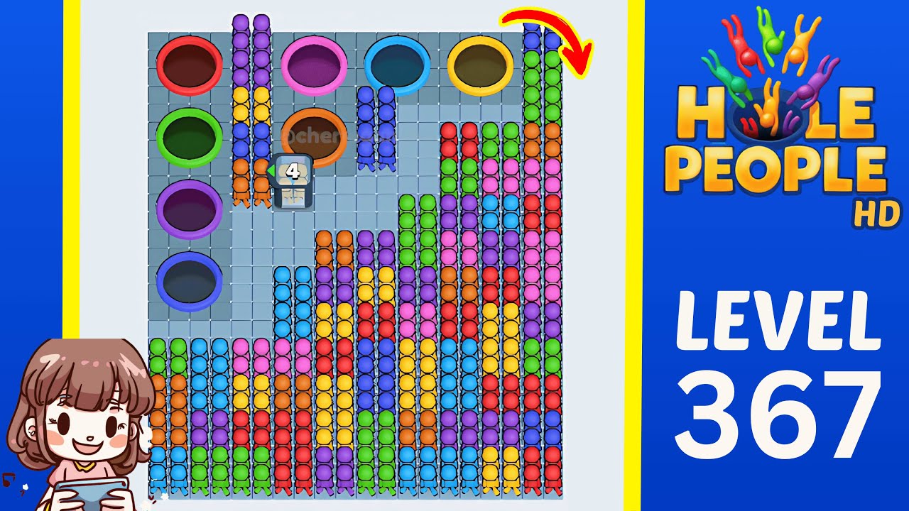 Hole People Level 367 Solution Walkthrough
