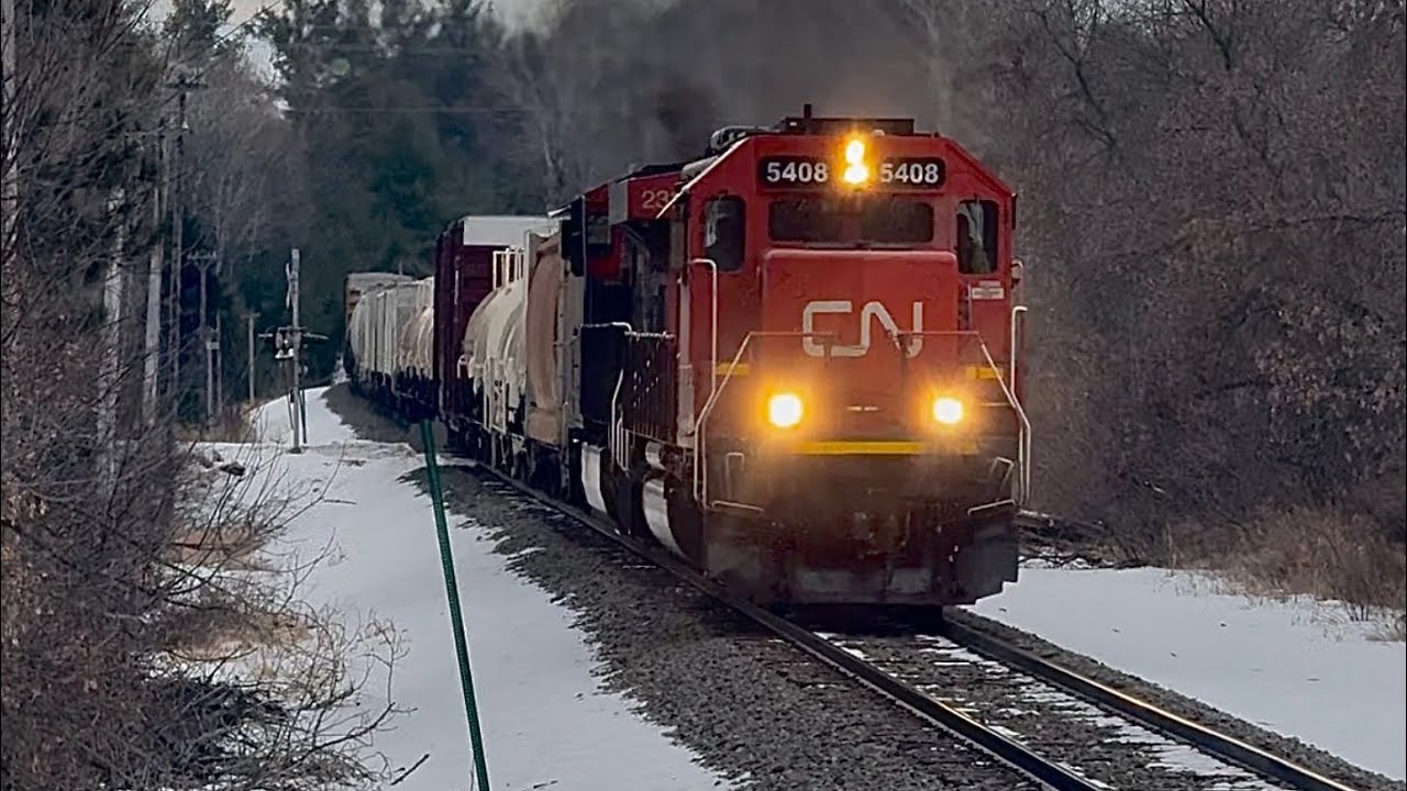 7 Hour Late A451 (CN 5408/CN 2334) Marinette WI-Dagget MI. 12/24/25