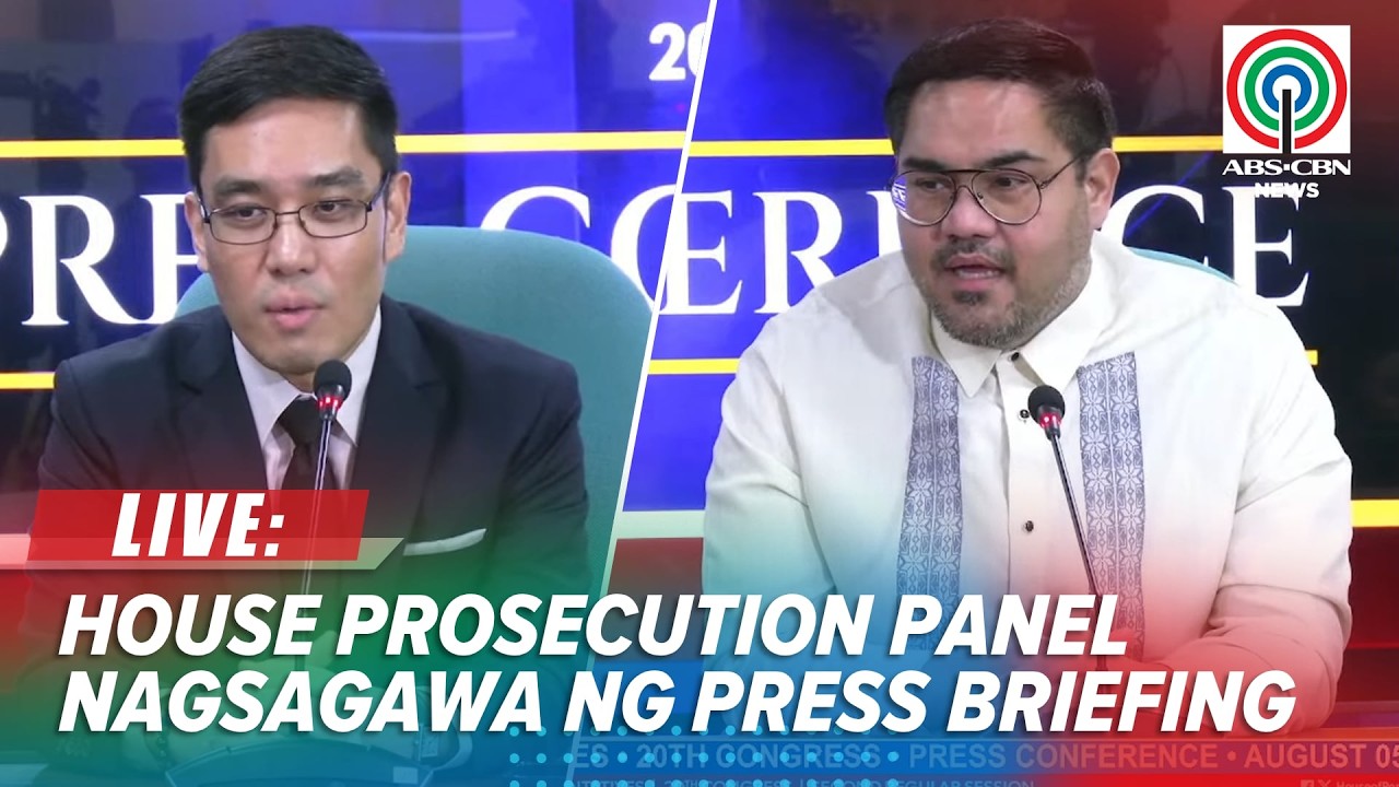 LIVE: House Prosecution Panel holds press briefing on VP Sara Duterte's Impeachment Trial | August 5