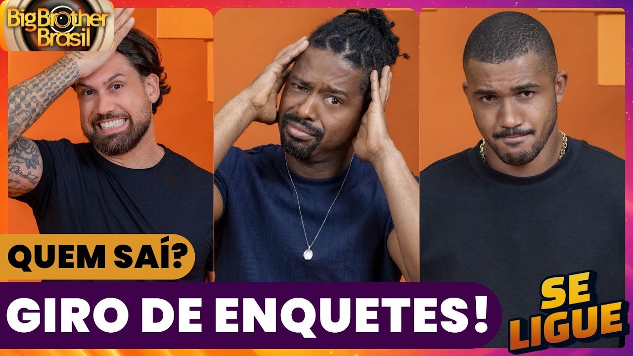 Giro de Enquetes AO VIVO 🔥 BBB 26 Brigido, Leandro ou Matheus? Quem será eliminado nesse PAREDÃO?