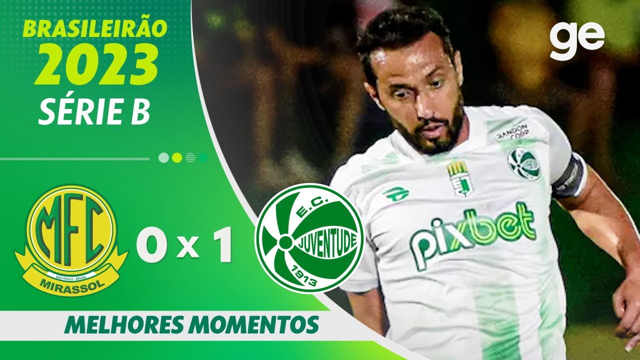 MIRASSOL 0 X 1 JUVENTUDE | MELHORES MOMENTOS | 25ª RODADA BRASILEIRÃO SÉRIE B 2023 | ge.globo