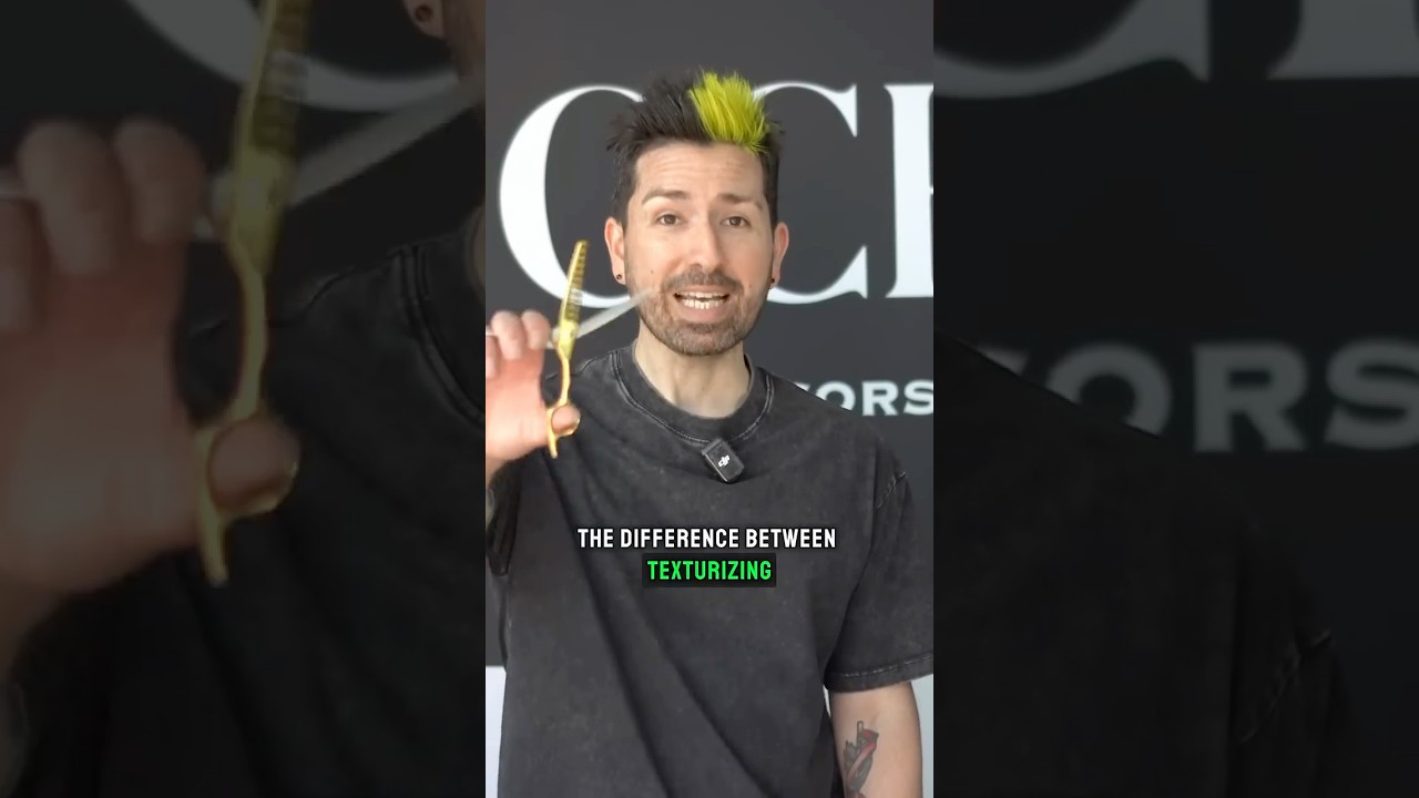 ✂️ The Art of Texturizing vs. Blending #haircuttingeducation #hairstylisteducation #haircuttutorial