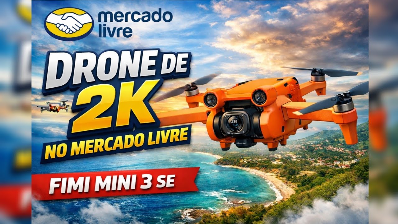 DRONE DO MERCADO LIVRE - FIMI MINI 3 SE 💱 Vai até 9km de DISTÂNCIA 