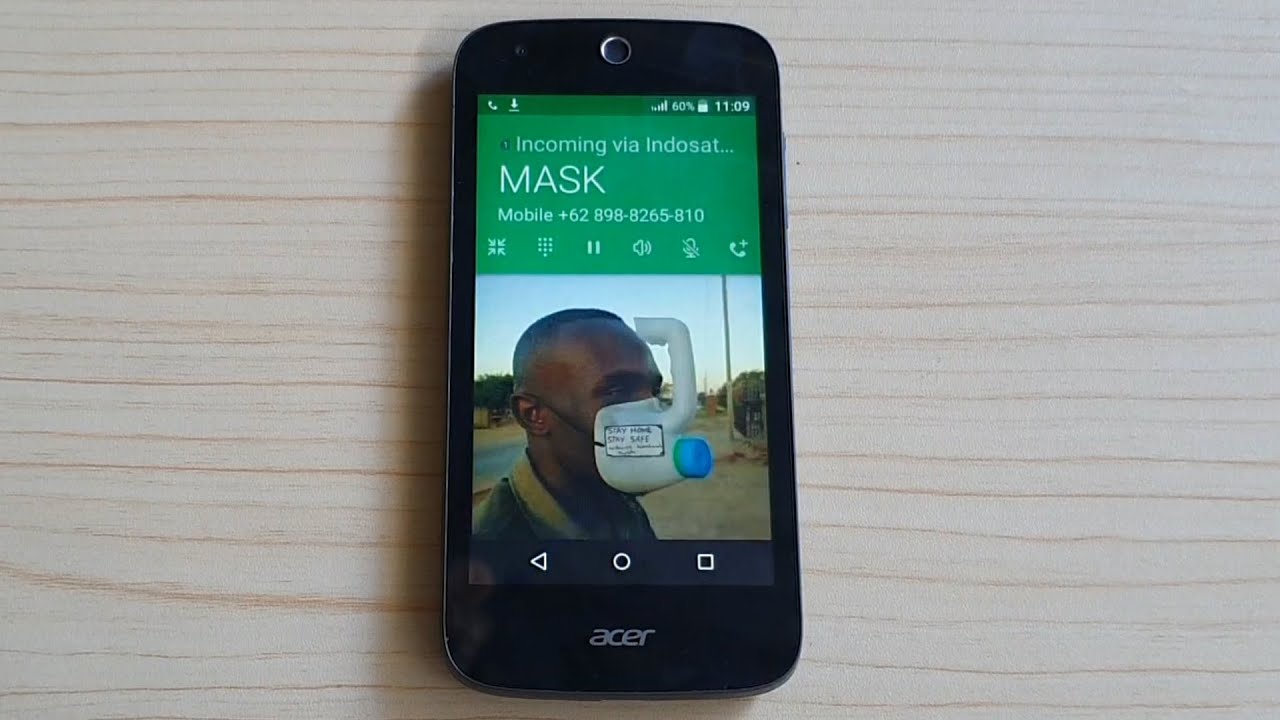 Входящий звонок от Acer Liquid Jade Mask