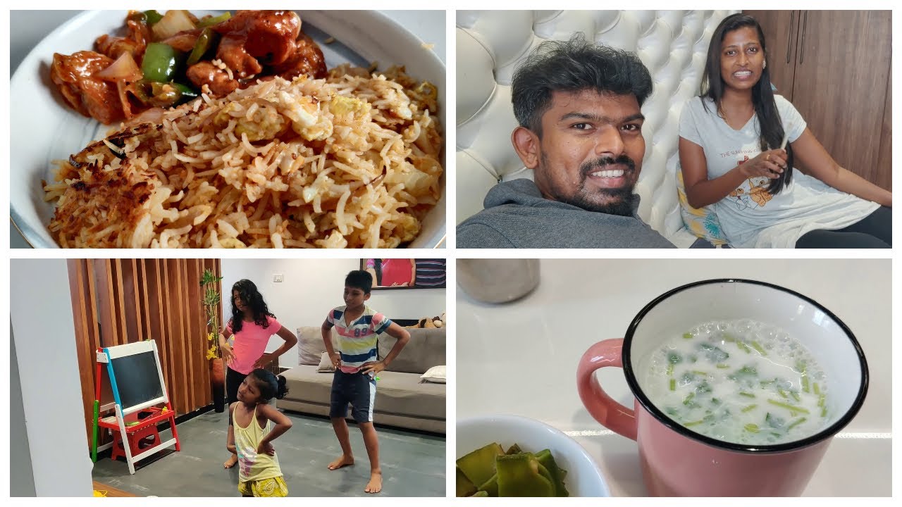Lunch routine vlog/Chilli mushroom/Egg fried rice/Dance with kids/How we spend our lockdown days