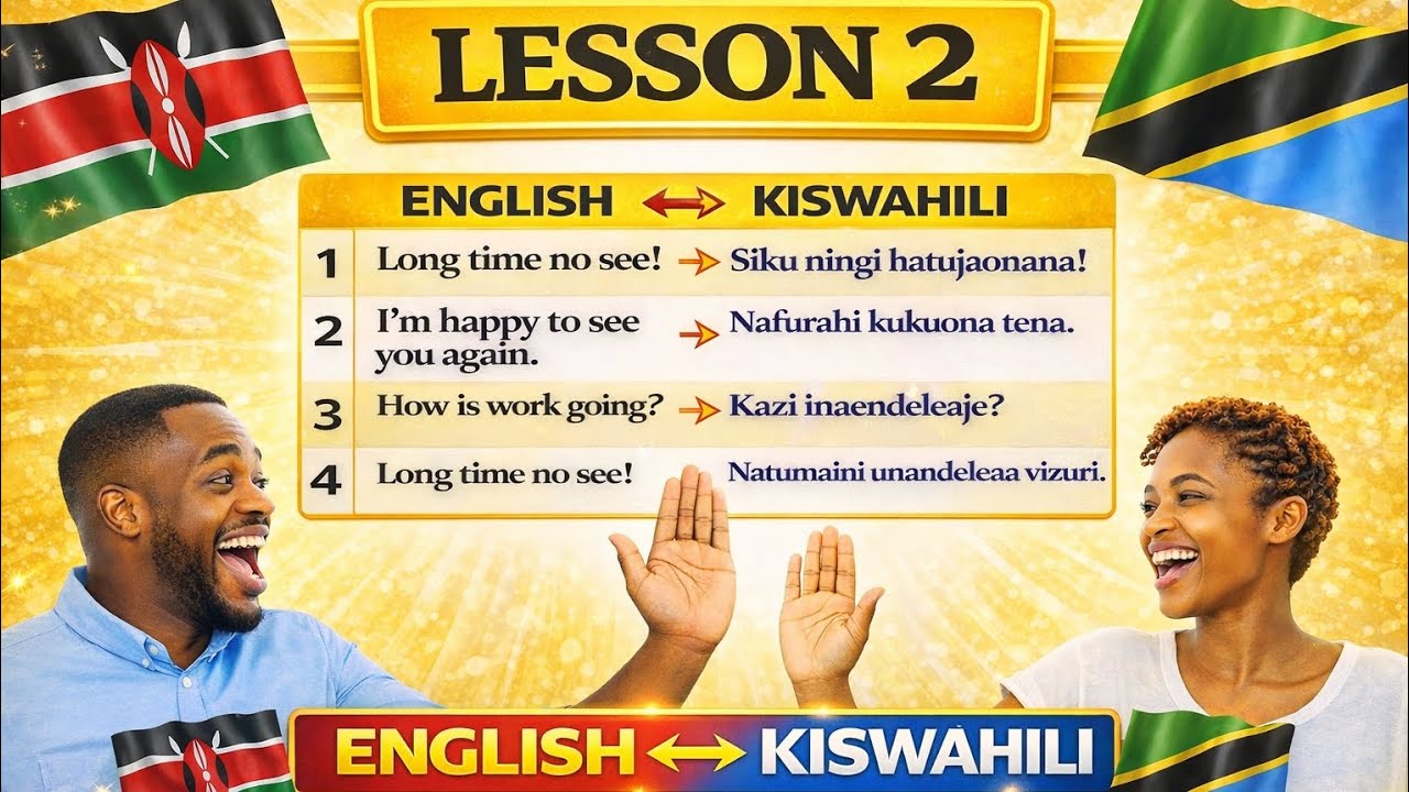 Romantic English Greetings ❤️ | Love Sentences English & Swahili for Beginners leason 2.