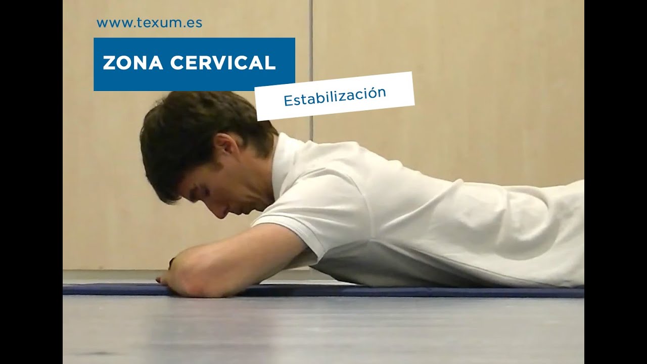 Ejercicio de Estabilización Cervical con elevación. Téxum Fisioterapia