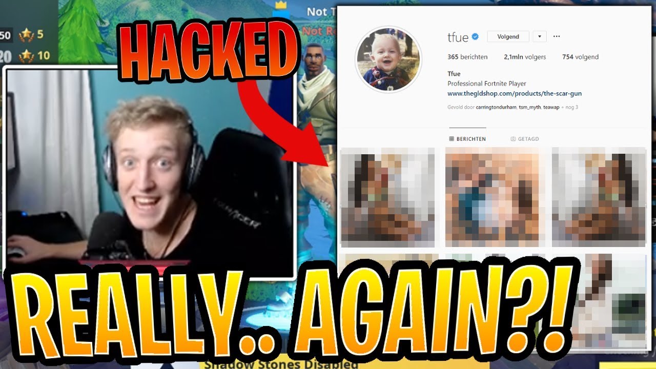 Tfue Reacts to Being HACKED Again on Instagram! - Fortnite Best and Funny Moments
