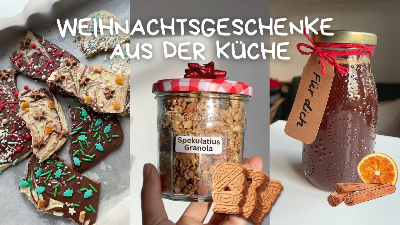 7 essbare Weihnachtsgeschenke 🎄 simpel & selbstgemacht