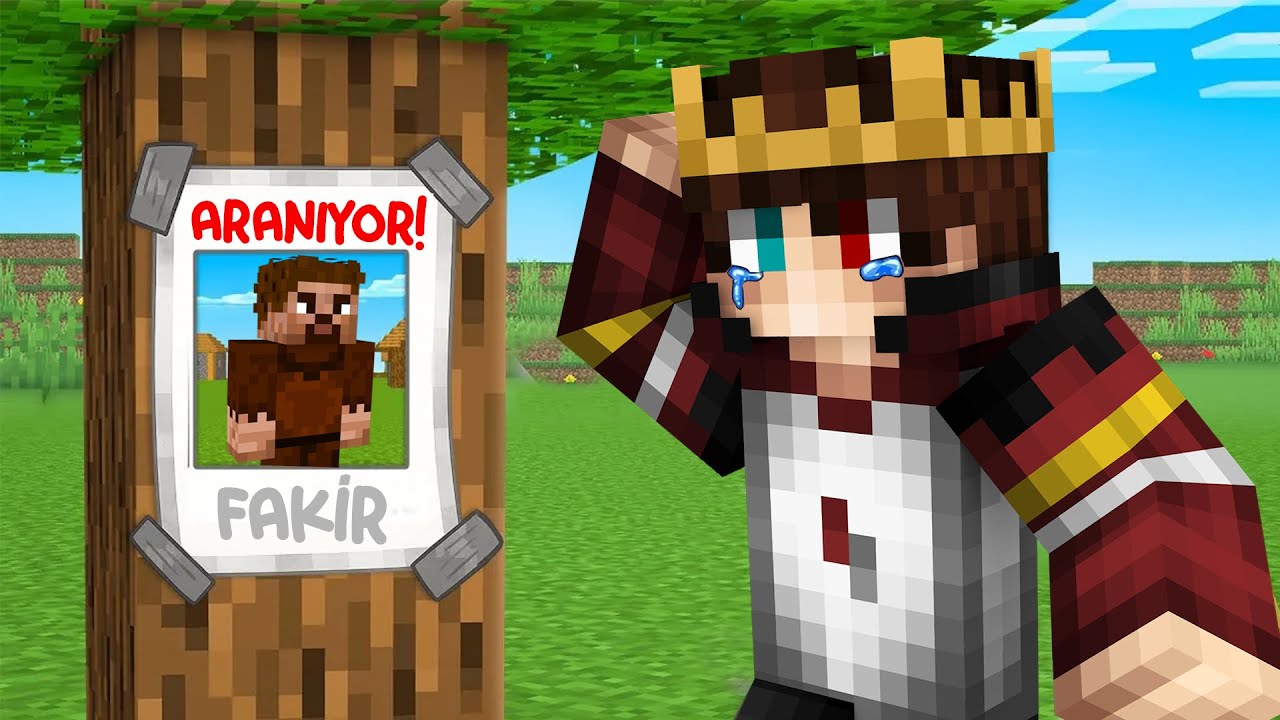 Minecraft'ta FAKİR BEBEĞİ Bulana 100.000 TL &Ouml;d&uuml;l 💲