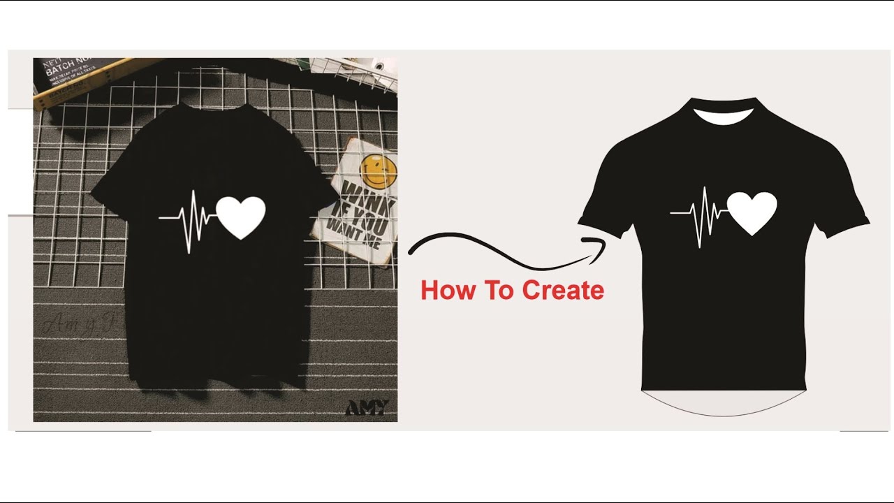 T Shirt Design In Corel Draw | T Shirt Heart Design CorelDraw T Shirt Vector Design |Awais Graphic's