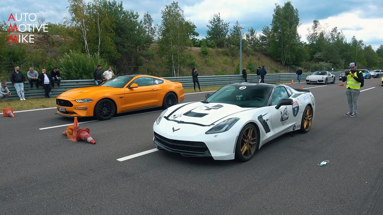 Corvette C7 Stingray vs Mustang GT 5.0!
