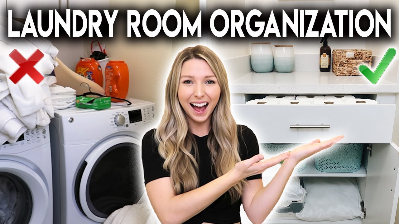 LAUNDRY ROOM MAKEOVER **ORGANIZATION IDEAS**