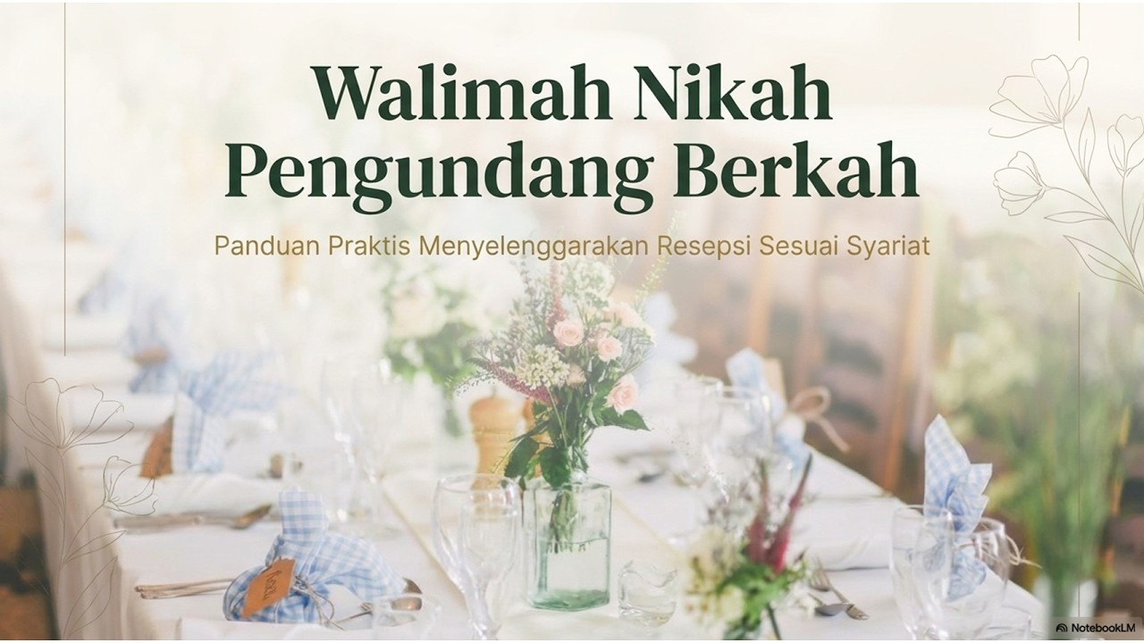 Walimah Nikah Pengundang Berkah - Panduan Praktis Menyelenggarakan Resepsi Pernikahan Sesuai Syariat