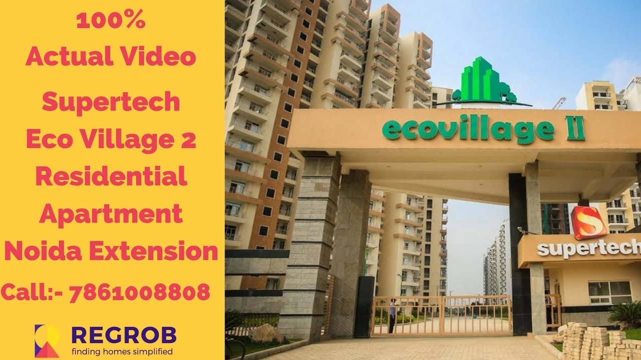 Supertech Eco Village 2 | ☎7861008808 | Flats for Sale in Noida Extension | Actual Video